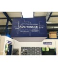 Messewürfel mit Stoffdruck