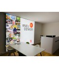 BELEUCHTETER TEXTILWANDRAHMEN Indoor