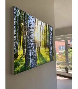 Textilrahmen beleuchtet